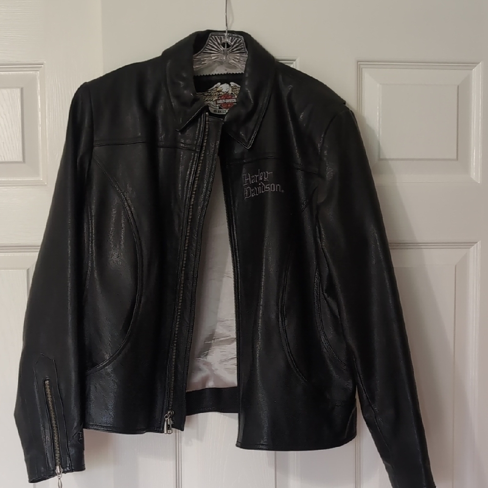 Harley-Davidson Black Leather Biker Jacket